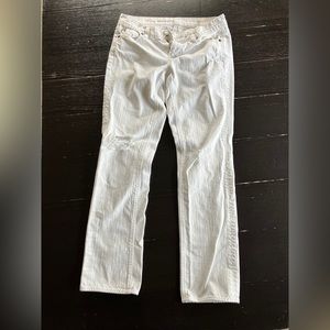 Jcrew vintage straight leg white jeans